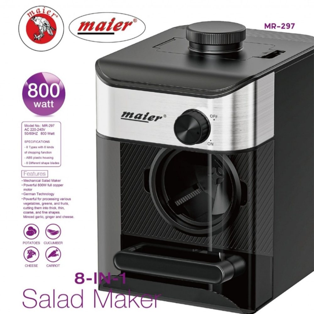 سالاد ساز 8 تیغه آنالوگ مایر مدل MR-297 - Image 2