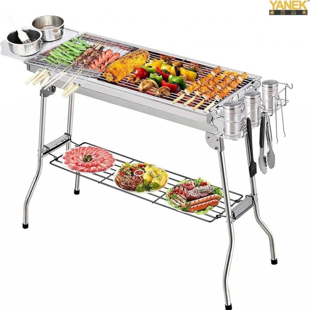 کباب پز ذغالی استیل مدل HZA- 9901 - Image 2