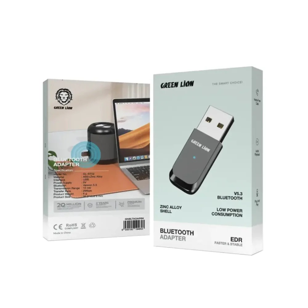 دانگل بلوتوثی گرین لاین Green Lion Zinc Alloy Shell Bluetooth Adapter - Image 3