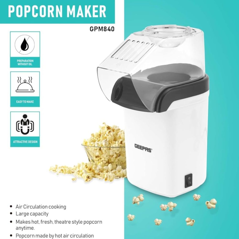 پاپ کورن ساز جی پاس مدل Geepas Popcorn Maker GPM840 - Image 7