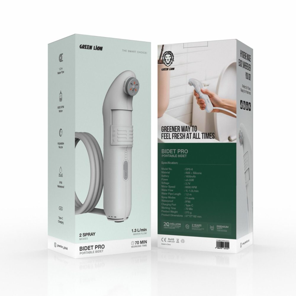 خودشور شارژی مسافرتی گرین لاین Green Lion Bidet Pro Portable - Image 3