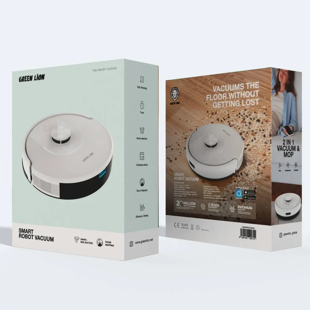 جاروبرقی رباتیک هوشمند گرین لاین مدل Smart Robot Vcuum Cleaner - Image 3