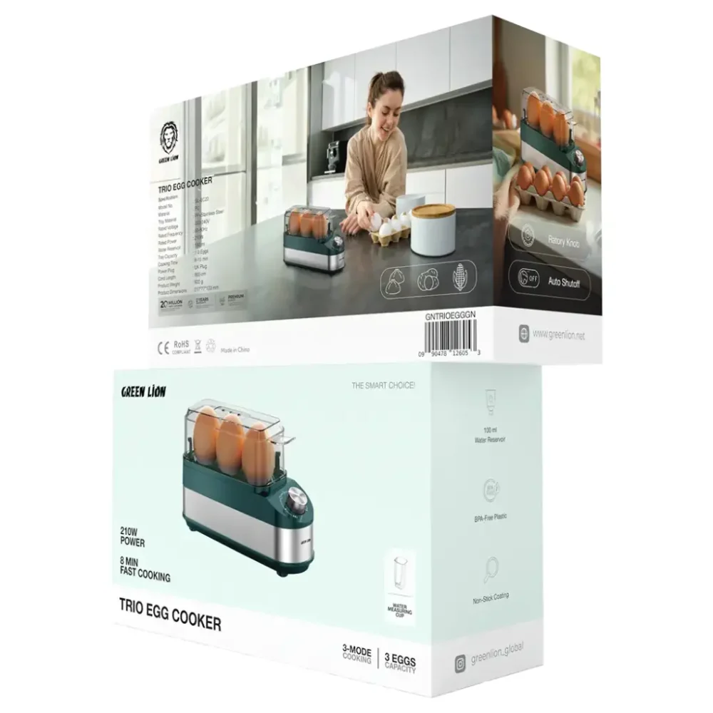 تخم مرغ پز سه عددی گرین لاین مدل Green Trio Egg Cooker - Image 2