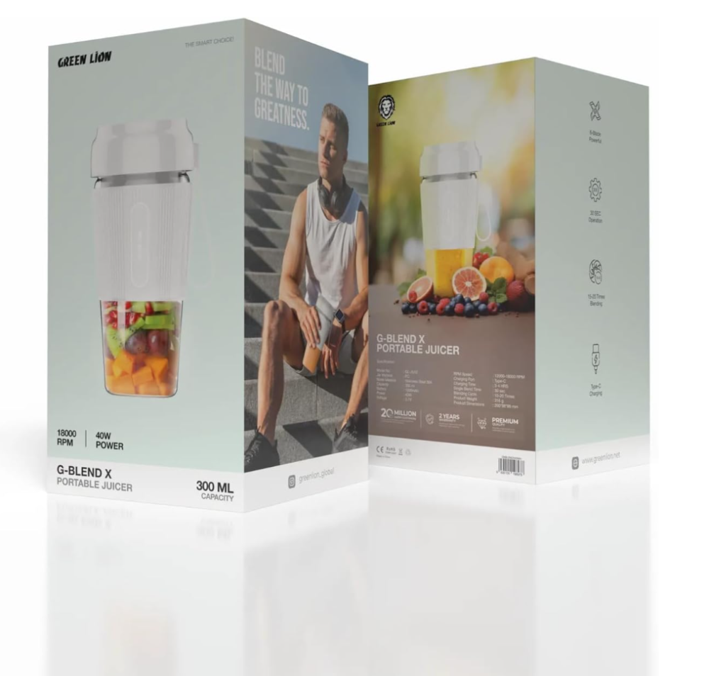 مخلوط کن شارژی گرین لاین Green Lion G-Blend X Portable Juicer - Image 2