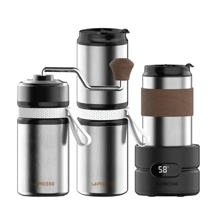 ست قهوه چهار کاره لپرسو Lepresso Grindo Quattro 4-in-1 Outdoor Coffee Set