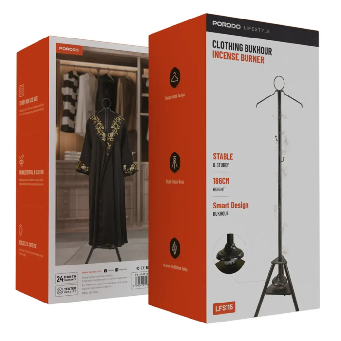 استند بخور لباس عربی پورودو مدل PD-LFST115-BK