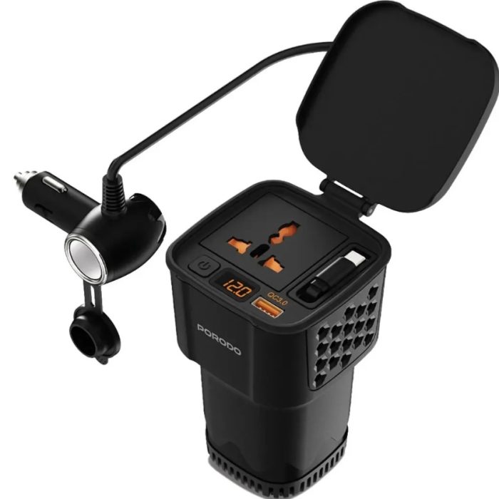 اینورتر برق خودرو پرودو مدل Porodo DriveStation 200W Car Power Inverter